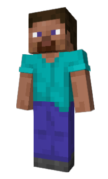 Herobrine - Minecraft skin (64x64, Steve)