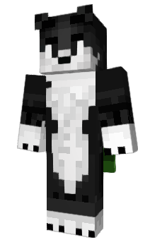 Minecraft skin LoboNegro