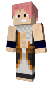 Natsu Dragneel (fairy tail) Minecraft Skin