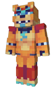Minecraft skin GlamrockeyFreddy