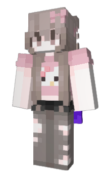Minecraft skin hellokitty