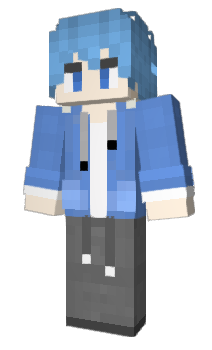 Minecraft skin bluecr