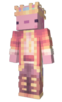 Minecraft skin Axolotlk