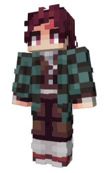 Minecraft skin Tanjiro