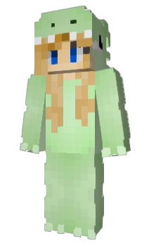 Minecraft skin dinogirll