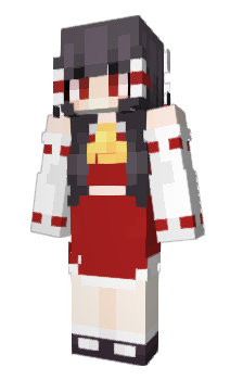 Minecraft skin ReimuMarisa