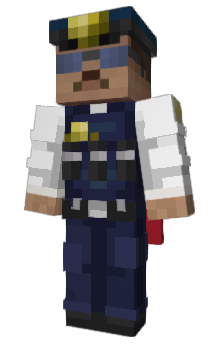 Minecraft skin Politist