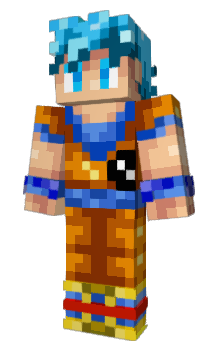 Minecraft skin GokuBlue2
