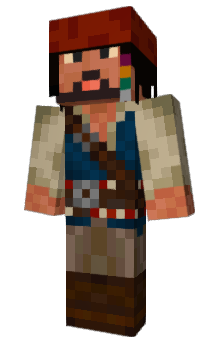 Minecraft skin CaptainKrissa