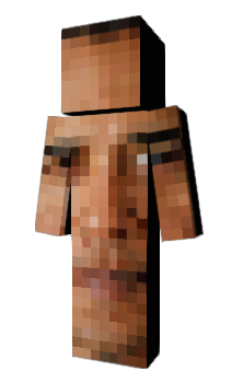 Herobrine Caveman Minecraft Skin