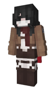 Minecraft skin Mikasa