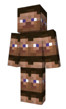 Herobrine Caveman Minecraft Skin