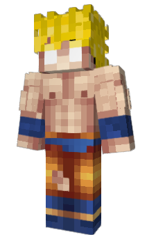 Minecraft skin HerobrineGoku
