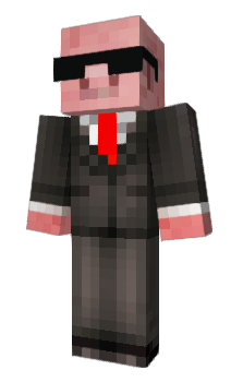 Minecraft скин по нику BuisnessPig