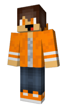 Minecraft skin OrangeLucky