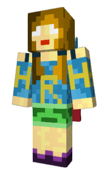 Minecraft skin GirlHerobrine14