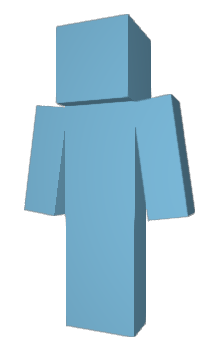 Minecraft скин по нику Blue_Stickman