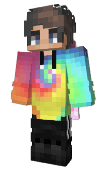 Minecraft skin Rainbow2019