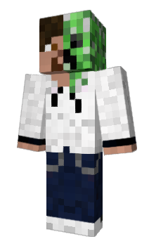 Minecraft skin halfmob
