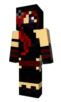 Minecraft skin RedBlackNinja