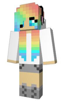 Minecraft скін по ніку rainbowbum