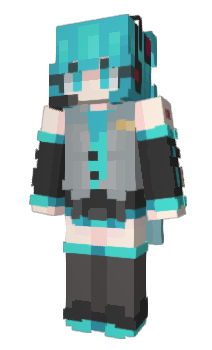 Minecraft скин по нику HatusneMiKu