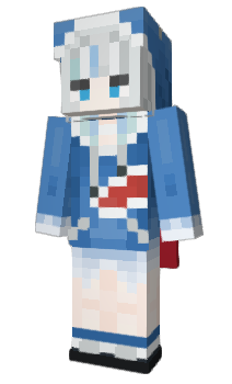 Minecraft skin A_gura