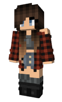 Minecraft скін по ніку girlwithglasses