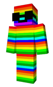 Minecraft скин по нику RainbowBlock