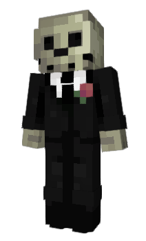 Minecraft skin Skullinsuit