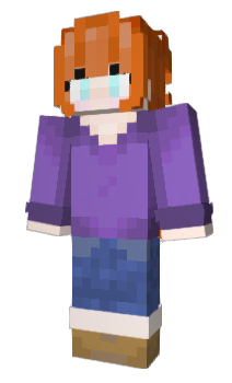 Minecraft skin redblonde