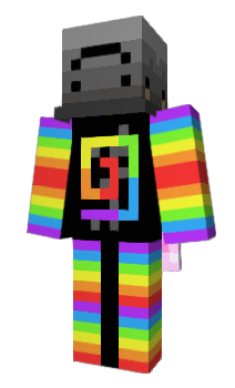 Minecraft skin RainbowKnight