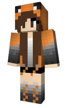 Minecraft скин по нику girl_FOX