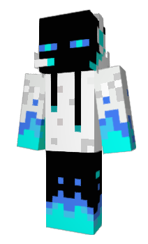 Blue enderman, Minecraft Skin