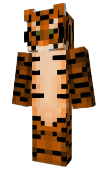 Minecraft skin Tijgertje