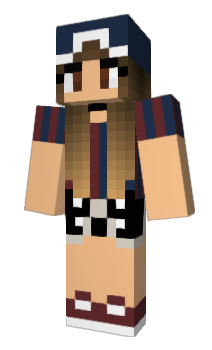 Cute Gangster Tomboy Girl, Minecraft Skin