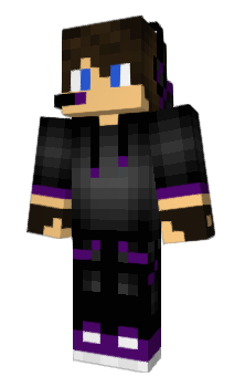 Half Ender Dragon Girl ✨ Minecraft Skin