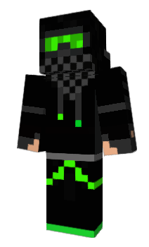 Minecraft skin BlueFireCreeper