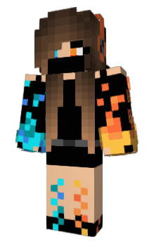 fire and water herobrine girl