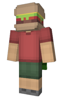 Minecraft скин по нику cheezeburger