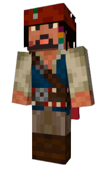 Minecraft skin CaptainJackSpa