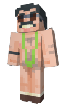 Minecraft skin Borat