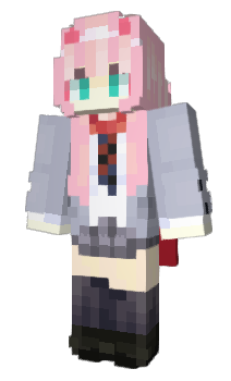 Minecraft скін по ніку ZeroTwo01