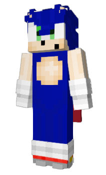 Minecraft skin Sonic_Hedgehog