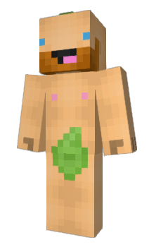 Minecraft skin LeafHat