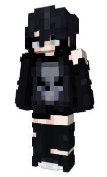 Minecraft скин по нику GothGirlRia