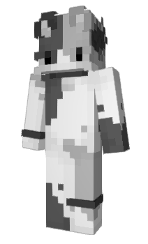 Minecraft skin grayscale_cat