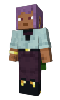 Herobrine in Emerald Armour Minecraft Skin