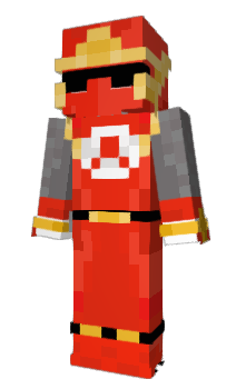 Minecraft скин по нику PowerRangerRojo