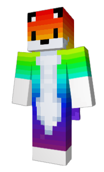 Minecraft скін по ніку RealRainbowfoxes